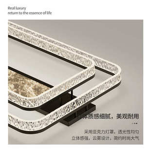 简约灯具红吊灯套餐网大大气客厅现代吸顶灯水晶屋大灯主组合