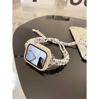 IAMYEE编织布伞绳细版适用Applewatch456代S8S9S10iwatch表带男女