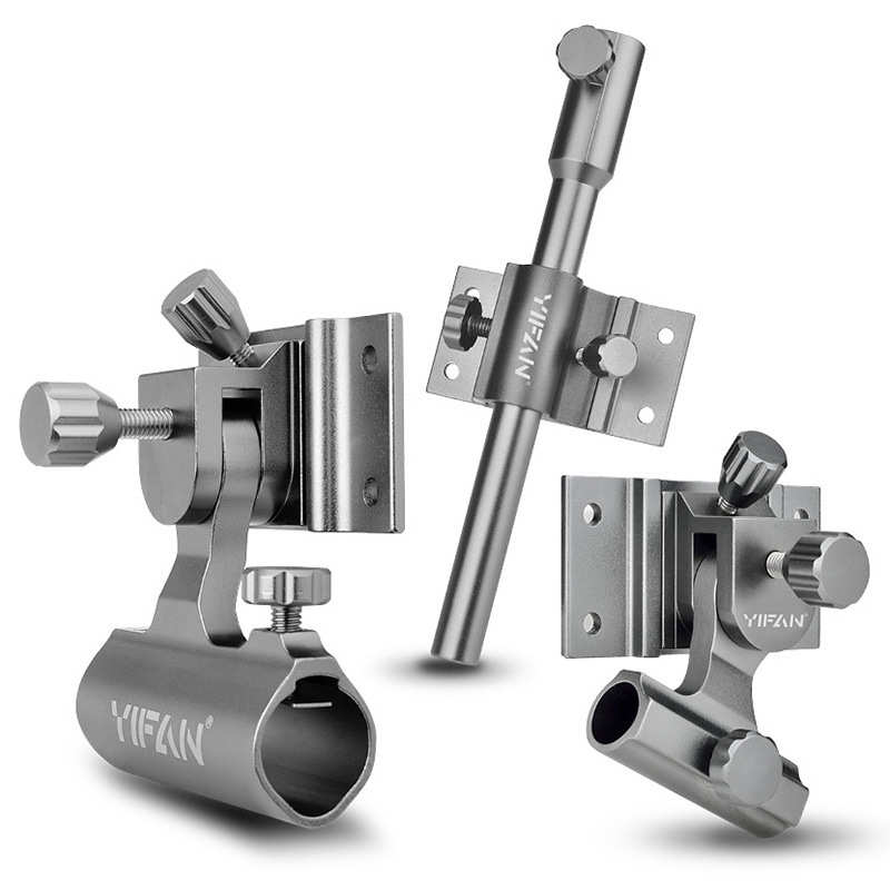 一帆精工钓箱三件套铝合金配件炮台架饵盘伞架插片式钓箱配件