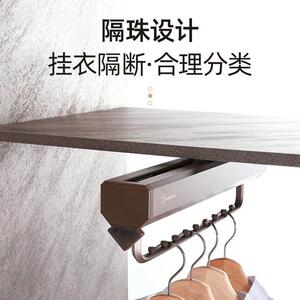 浅衣柜挂衣乐格邦五顶装挂器竖纵衣橱横杆衣衣通抽拉向式挂衣杆伸