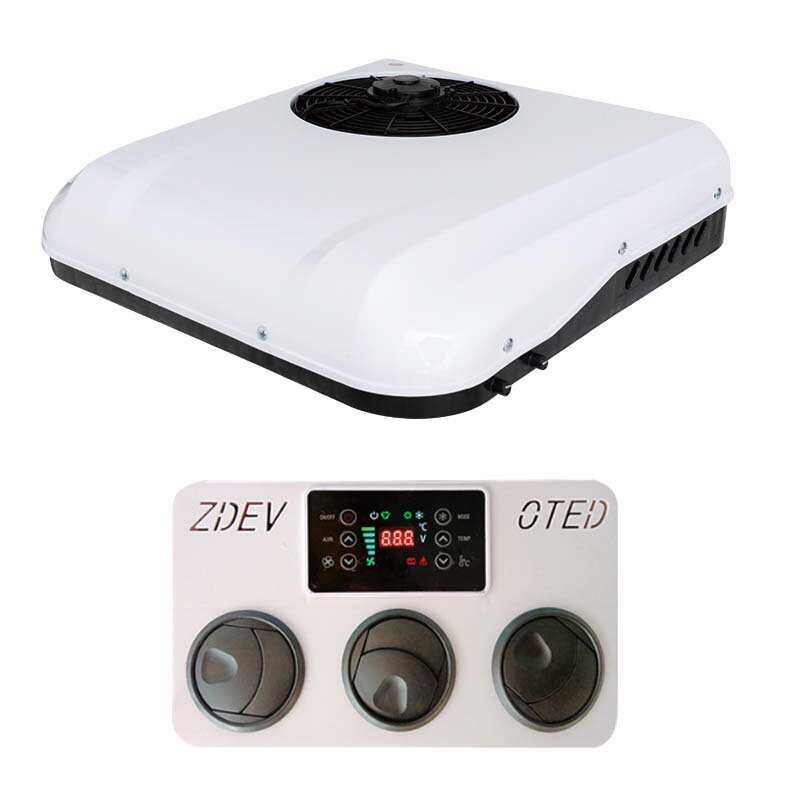 包邮12v24v轻卡专用驻车空调货车冷暖两用工程车改装小天窗一体机