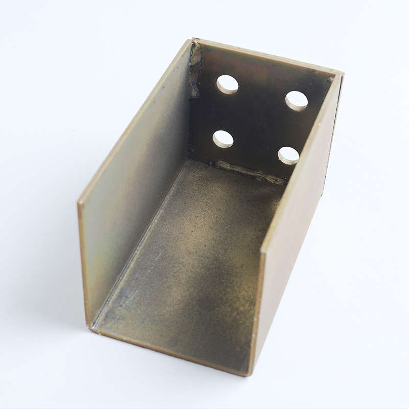预埋件固定配件雨棚钢u方口连接件阳光房固定口内底座镀锌外