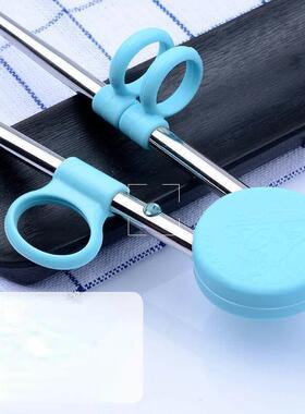 Cute Portable Kids Learning Training Chopsticks Reusable Sta