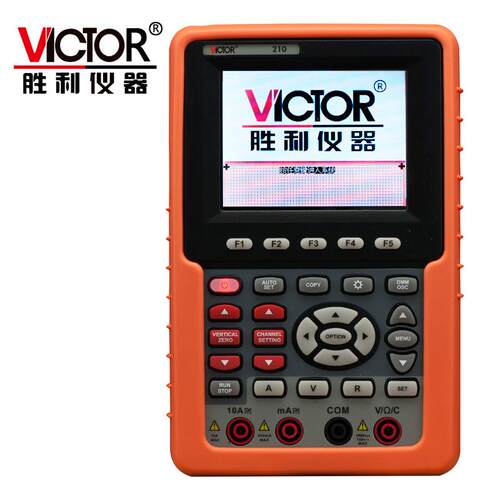 VC210手持式示波表单通道20MHZ带宽VC220双通道彩色示波器