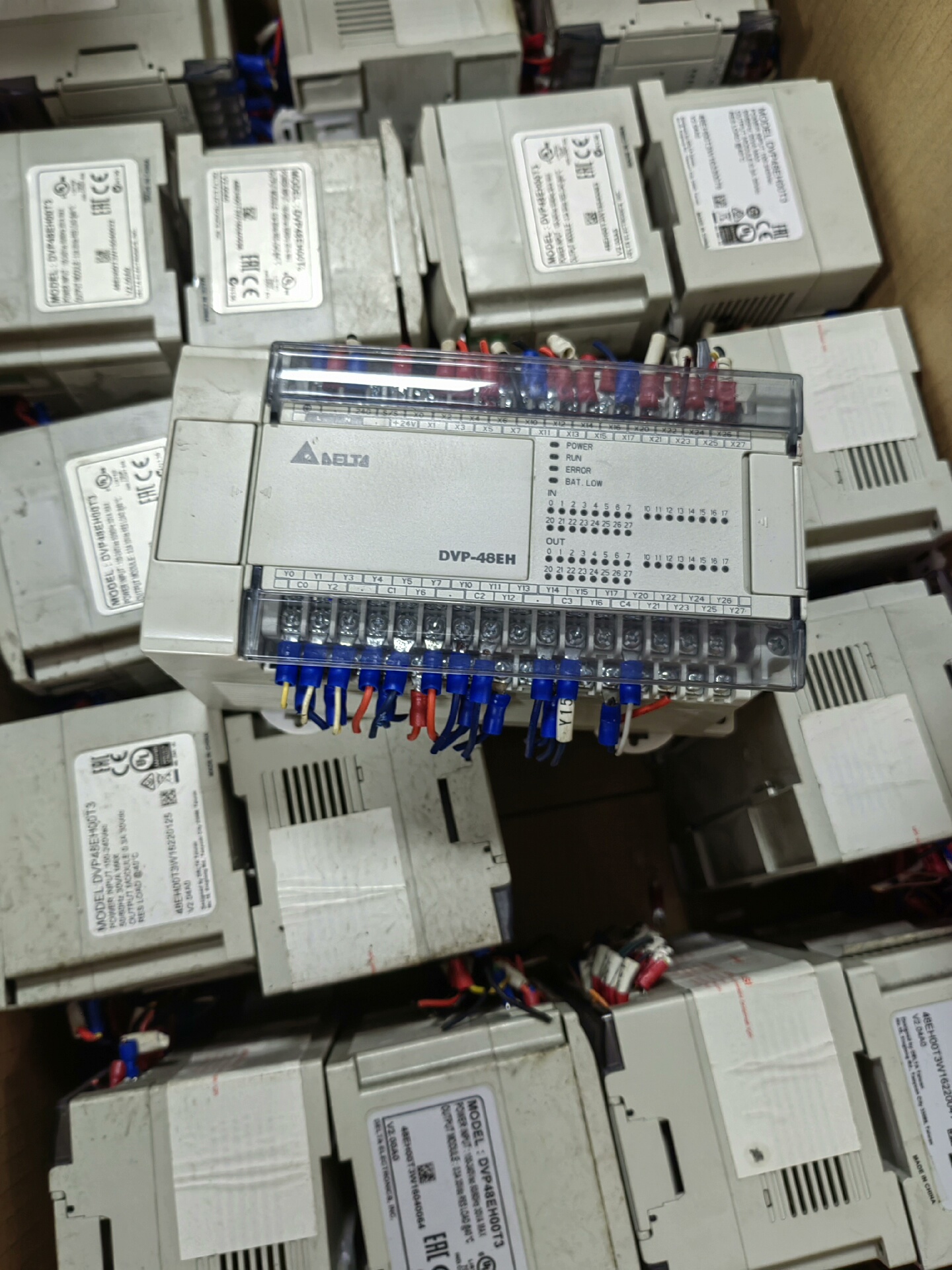 台达plc，DVP48EH00T3，功能正常，二手拆机。成色