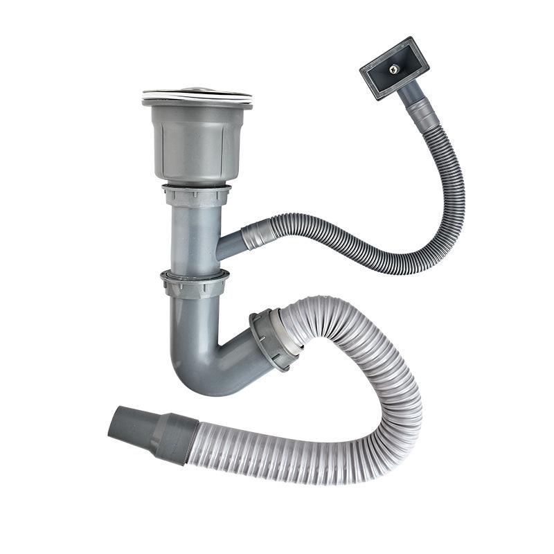 厨房下水道管子洗菜盆池洗碗槽池盆水槽下水管配件单槽排水管软管