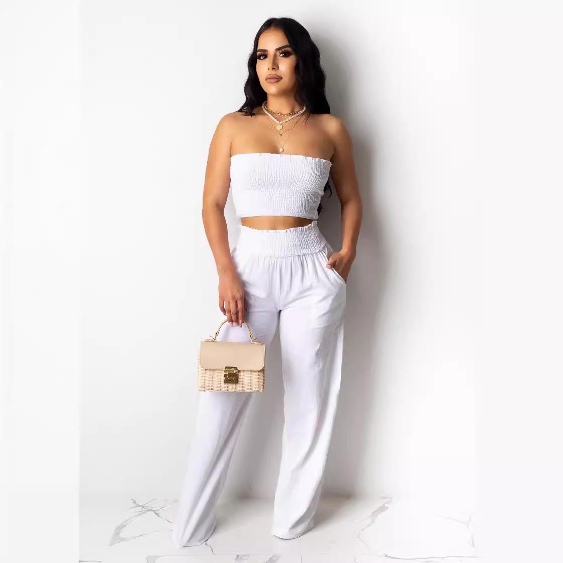 Womens top vacation piece tube two suit sexy summer