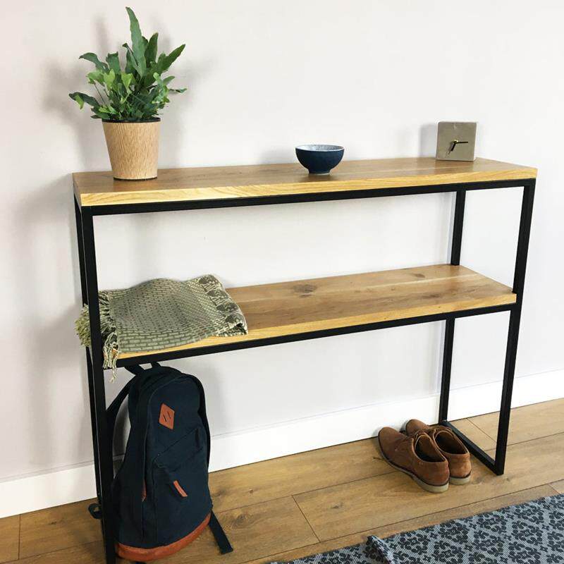 I简边约墙边置物餐架入户玄关桌靠墙窄桌实木桌沙发1后RDF条几厨