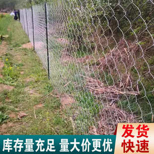 加粗热镀锌铁丝网围栏养鸡养殖牛羊防锈勾花网户外鱼塘果园防护网