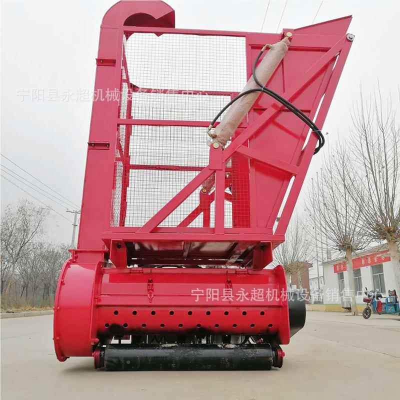 吉林青储玉米秸秆粉回收机四轮碎畜车带动牧草收储集牧青饲yc料回