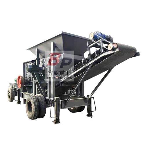 现货直销移动式花岗岩矿石破碎车水泥砖块锤式破碎机大型制砂机