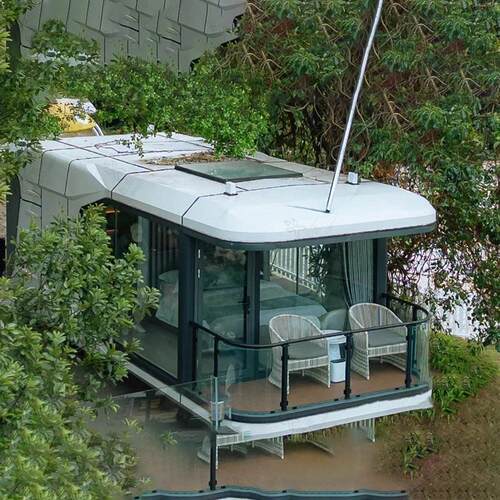 颜值未来舱民宿 景区度假酒店铝合金活动房屋 宿营北欧风方舱