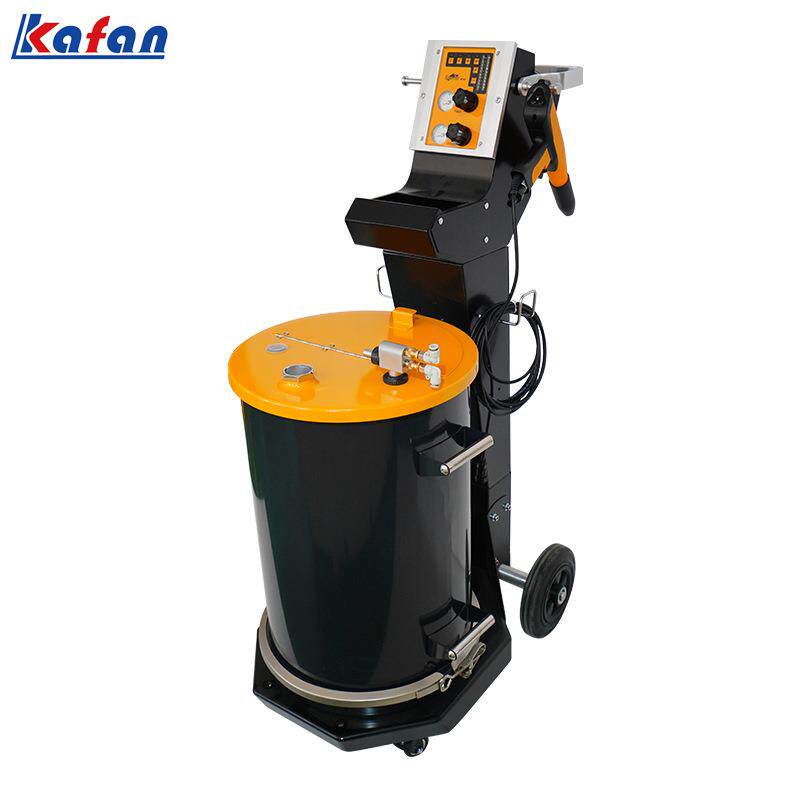 跨境KF-K1粉末喷涂设备55L流化桶100KV静电喷枪智能控制