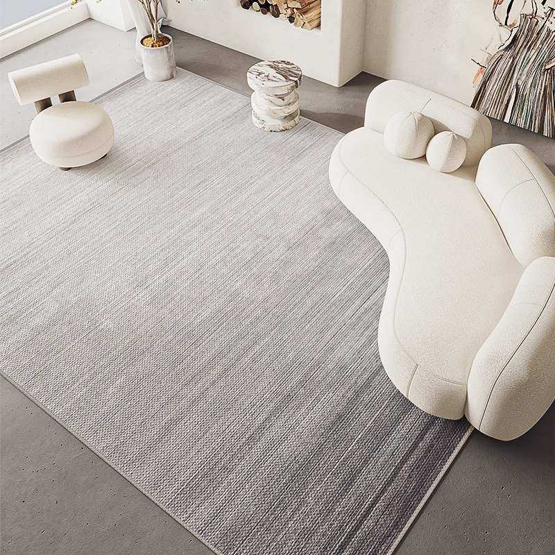 现代大宅灰色客厅地毯黑白灰简约高级轻奢茶几毯卧室床前耐脏地垫,居家布艺,地毯,淘宝优惠券,粉丝福利购,淘宝优惠卷