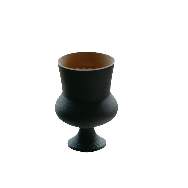 手工粗陶蛍舞高足主人茶杯单只陶瓷圆口功夫茶小杯品茗杯水杯