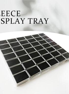 SCB珠宝裸戒石盒子裸钻彩宝盒包形装展示收纳收藏塑料方面透明样