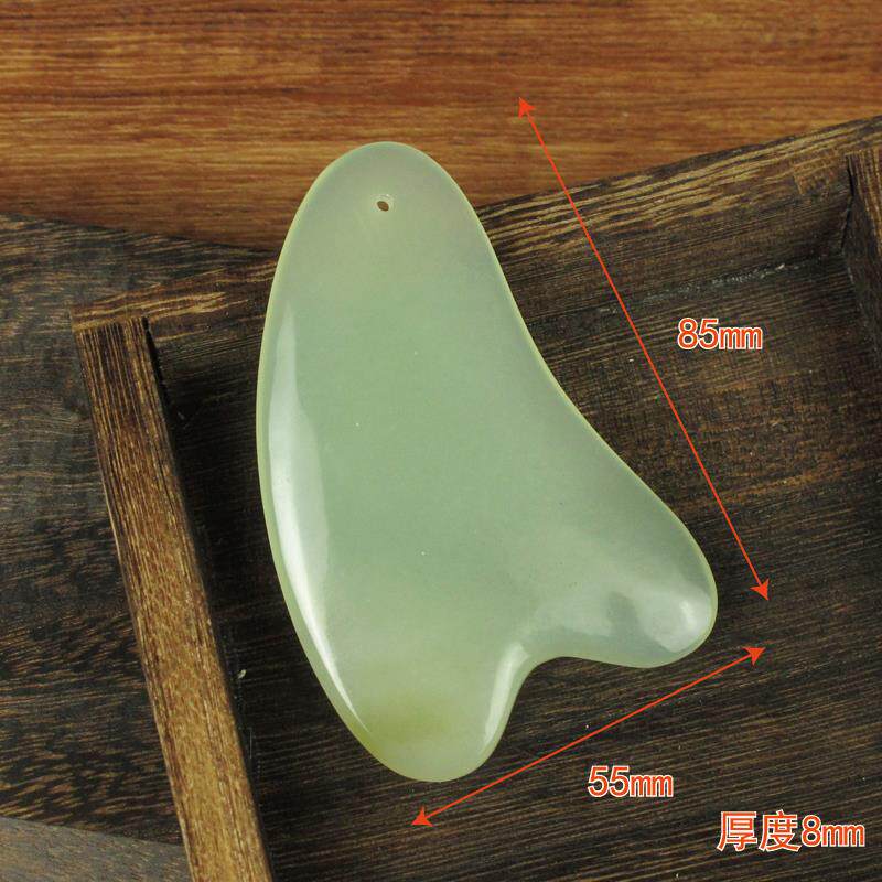 高档双头宁静天然岫玉石面部玉石滚轮轮按摩眼美容球岩石面部玉玉