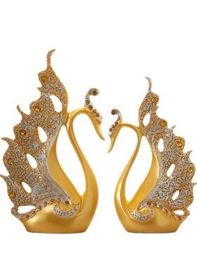 创意办公室工艺品高级客厅玄关家居酒柜现代装饰品摆件电视柜高档