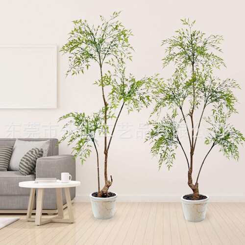 植仿真植南天竹立体室内YN-104客厅沙发装饰假物大型落地盆件栽摆