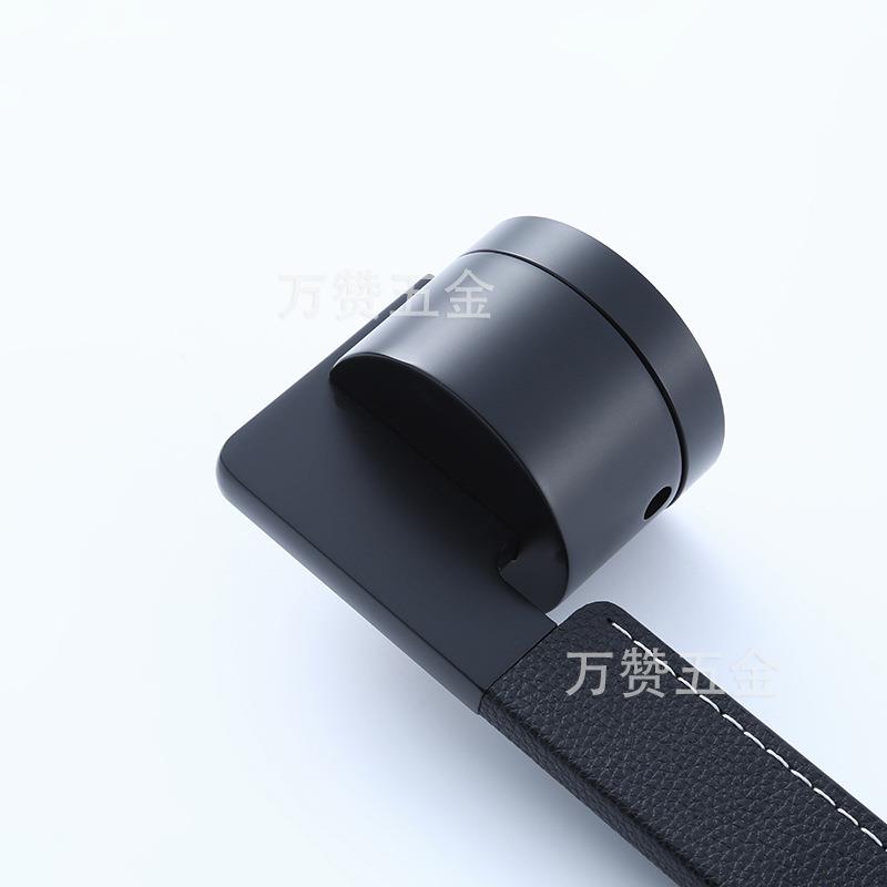 现简约卧室静音锁黑棕分体锁磁门吸锁具木代L6-05-HZ房间执手锁皮