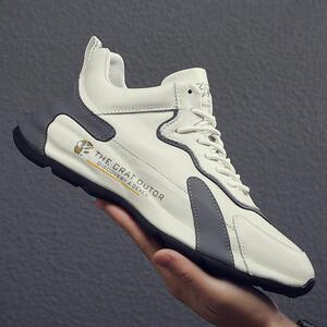 ECTOR HARDEN运动休闲鞋男新款真皮老爹鞋内增高包底韩版潮流男鞋