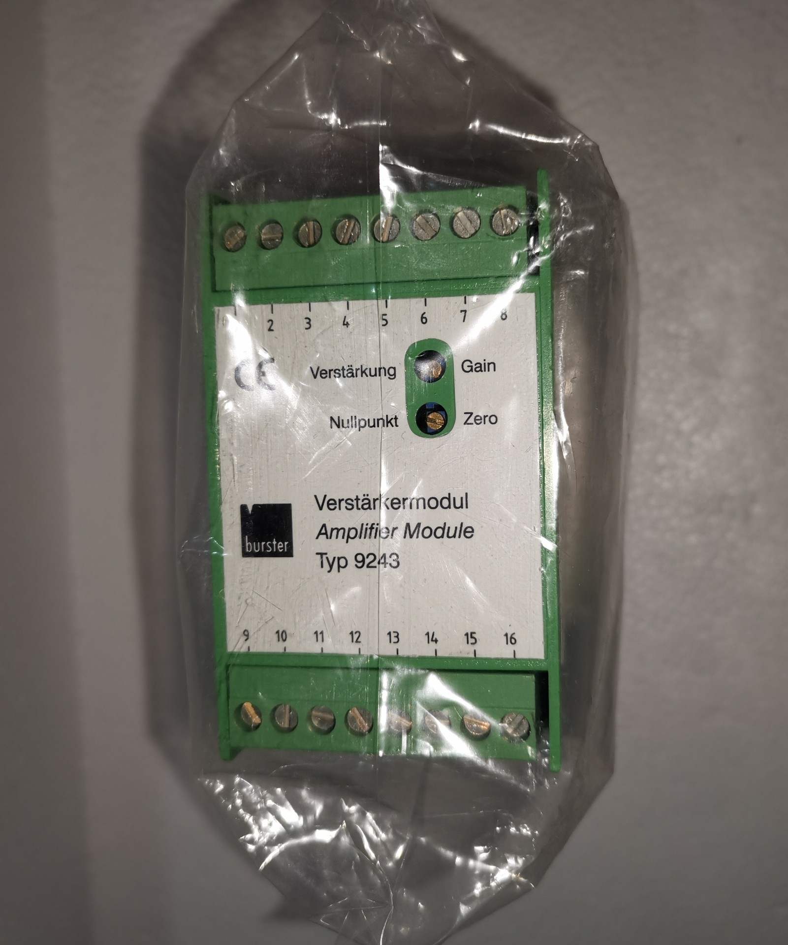 Burster波司特9243放大器模块，全新原装无包装。德国