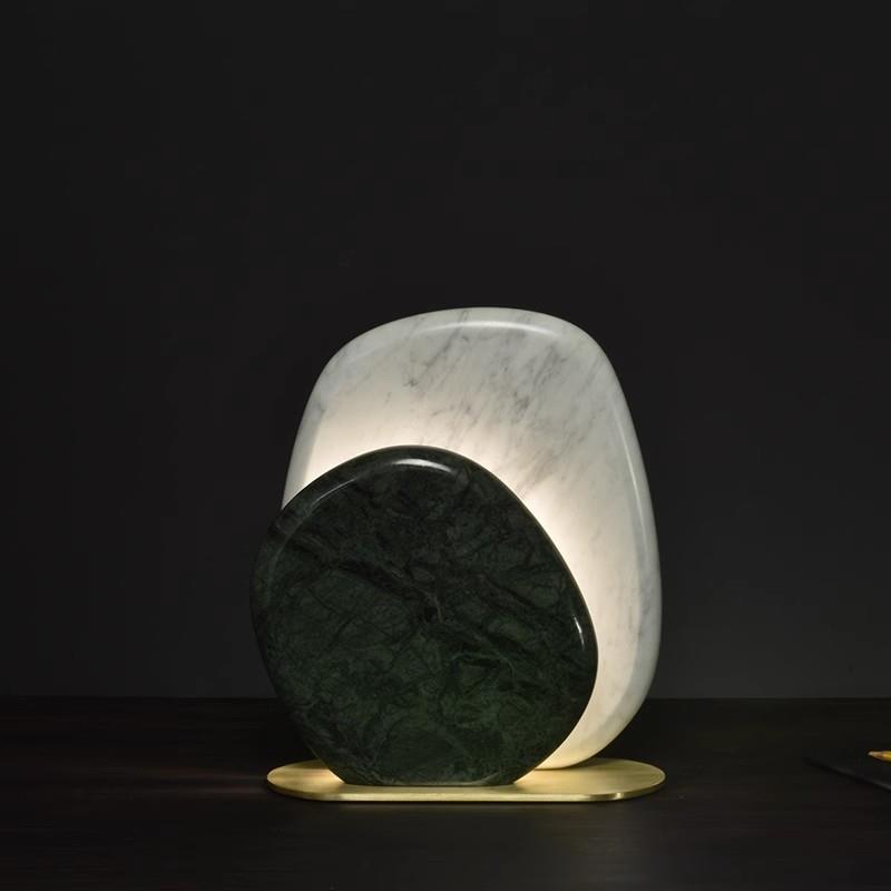 简约装饰设计师创意led台灯北欧后现代台灯卧室床头柜大理石台灯