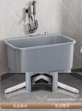 家用拖把池台高脚洗拖布地池盆卫生槽间墩布拖布hh350603池移动水