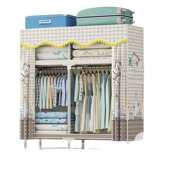 简易衣柜家用卧室出租房用加固结实衣服柜布衣柜