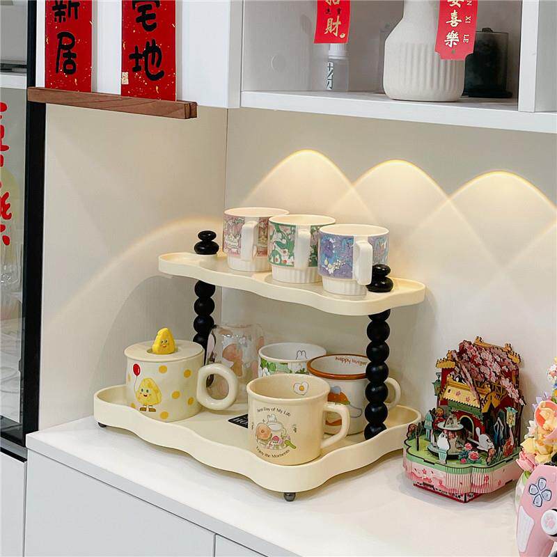 水杯多层置物架桌面水吧台马克杯咖啡杯茶杯创意覆古多用整理收纳