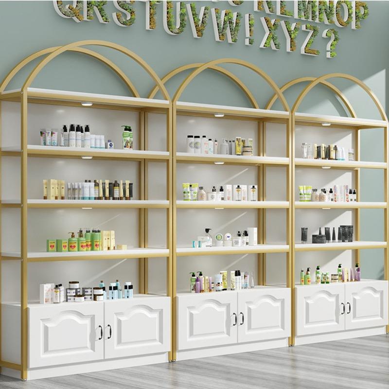化妆品置物架陈列柜商品展架陈列架美容护肤产品展示架可