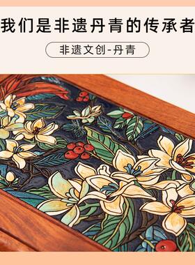 ā花梨木首饰盒实木国风红木收纳盒子带锁复古轻奢结婚