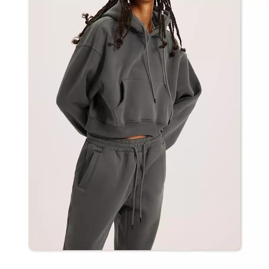 women for suit hooded sweatshirt drawstring pullover color