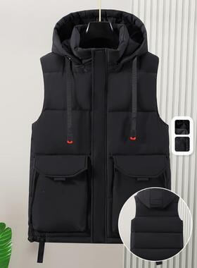 R 24517 Men's Oversized Padded Vest 加厚宽松马甲