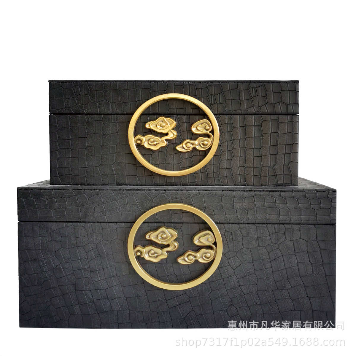 新样板家居珠宝装饰盒装饰品首饰盒软中式卧室梳妆台摆件现代房间