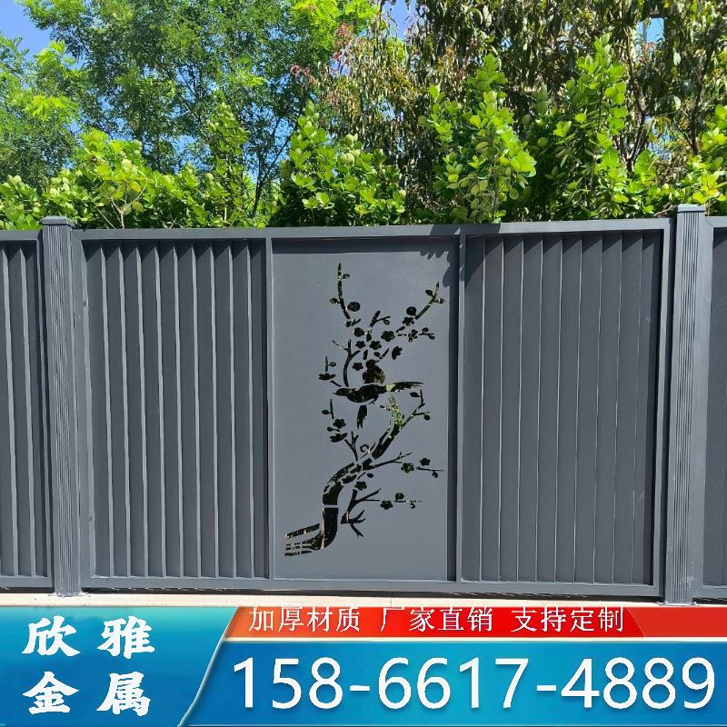 铝艺护栏中式铝合金围栏别墅铝栏杆社区围墙庭院护栏露台阳台栅栏