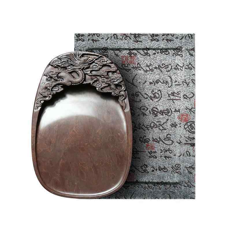 高档兴 国家非遗 肇庆端砚墨砚台《云龙砚》8寸宋坑精品砚台 正宗