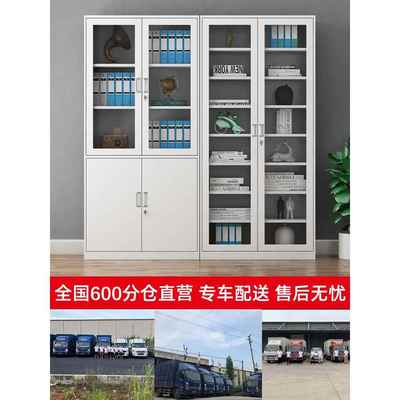 皮办公室文柜钢件制档案资料柜财务F7668H57凭铁证带柜锁抽屉矮柜