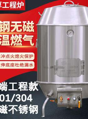 爱思考博曼201/304不锈钢双层木炭燃气烤鸭炉工程炉烤炉乳猪吊炉