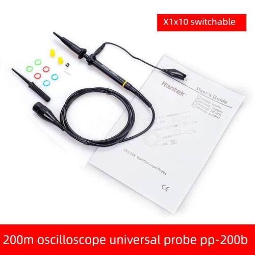 汉泰Hantek PP200B示波器探头200Mhz衰减1X10X探针表笔耐压300V