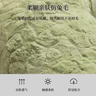 动物工厂滑 羊驼凳子网红红坐凳网羊驼凳子毛儿防童座椅换绒鞋