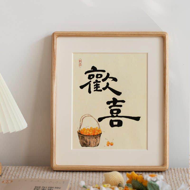 白蜡原装实木书画相框桌高端书画相框裱墙挂照片定制空框Diy8