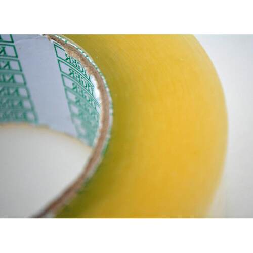 直销新款透明米黄淡黄胶带宽4.5*28厚胶带 打包胶带封箱带 快递胶