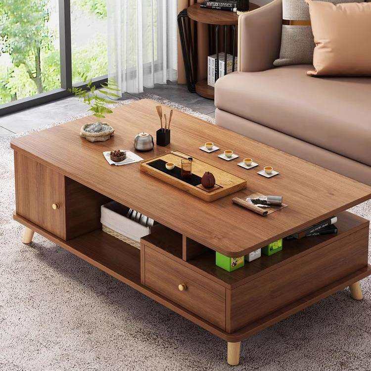 茶几客厅家用小户型沙发茶台2026新款实木腿阳台桌子新中式泡茶桌