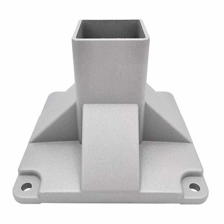 8080工业铝型材固定铸铝地脚，柔性流水线大地脚，送橡胶垫