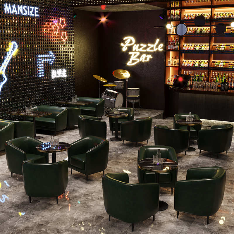 99CH定 制酒吧桌椅音乐餐吧茶楼咖啡厅餐饮烧烤店清吧沙发KTV卡座