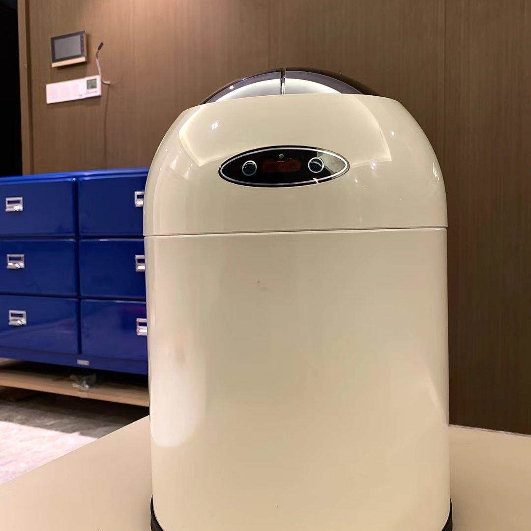 网家用垃红圾桶代厨房有盖客现卧厅轻奢垃圾桶室卫生AL100137间感