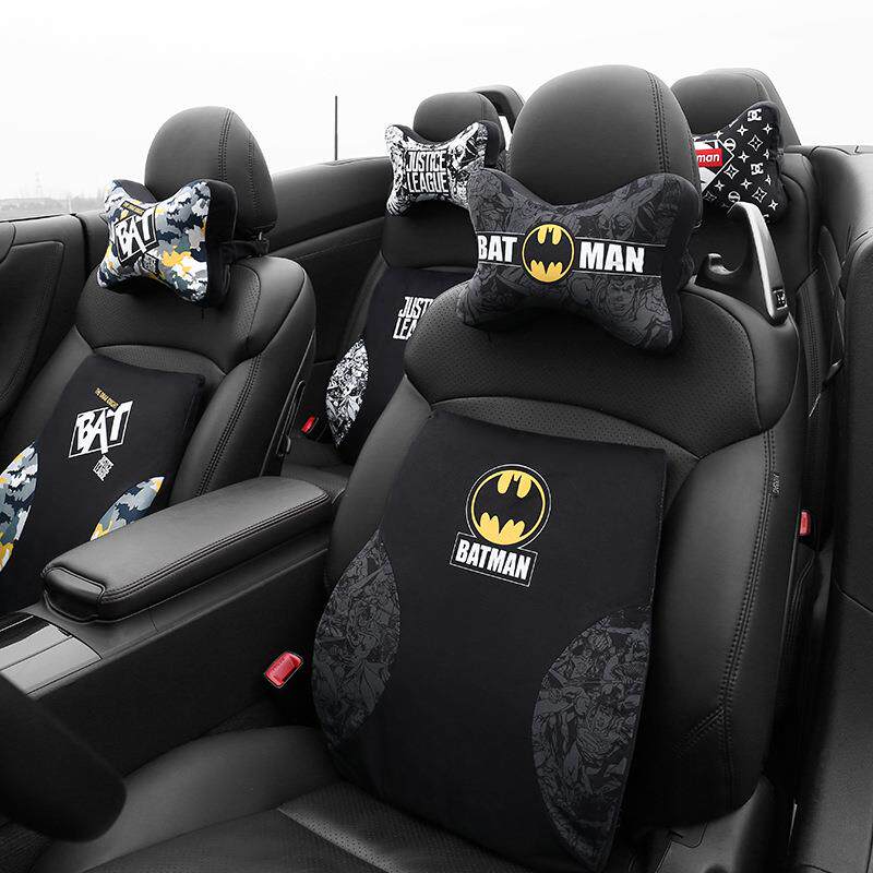 汽车头枕车用护颈枕靠枕记忆棉车载枕头卡通骨头枕车内座椅头枕头