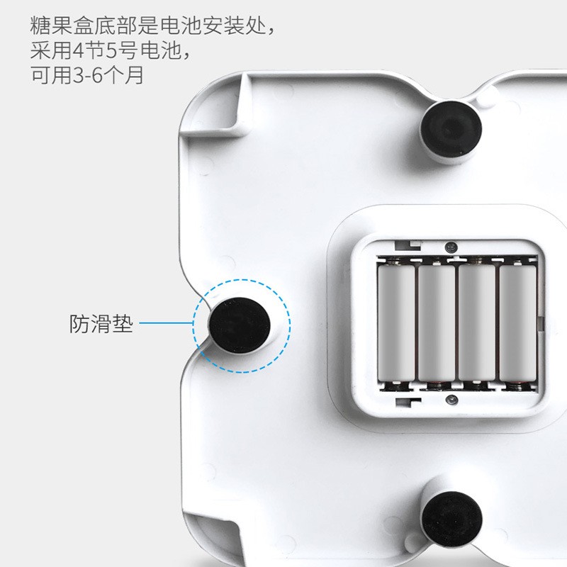 新款绿色智能糖果盒零食感应收纳盒新年瓜子糖果风格智能感应