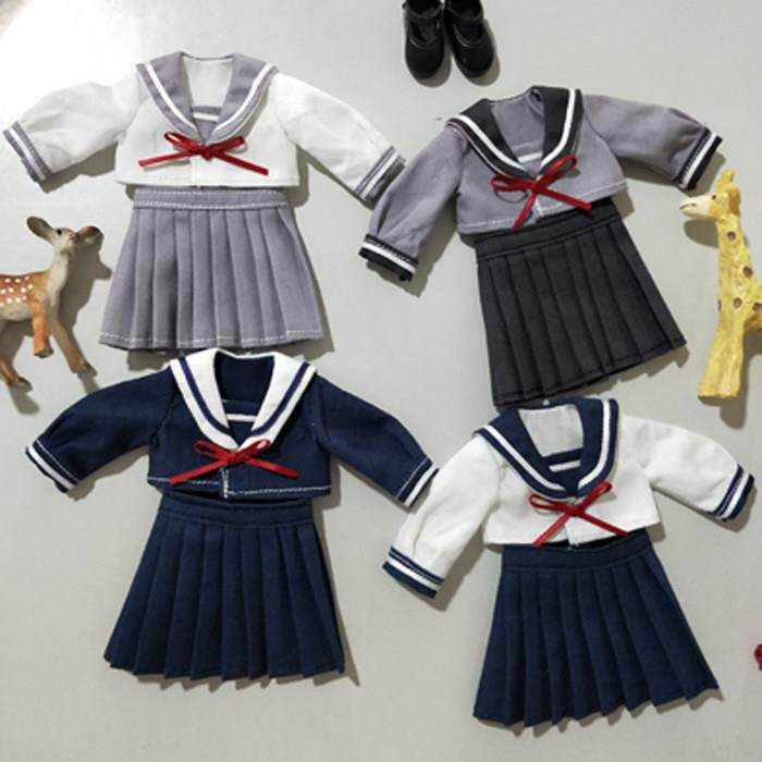 《水手服》bjd6分8分娃衣ob11jk制服小布 ob24妹头妖精体娃衣
